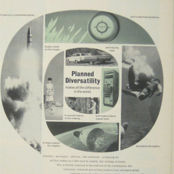 Vintage 1960s Interstate Engineering Corporation Planned Diversatility Print Ad - Picture 2 of 2